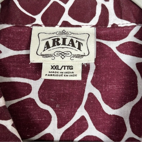 Ariat Women’s Sz XXL 100% cotton semi fitted Western shirt Cowgirl Rodeo Ranch - Picture 2 of 13